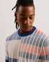BARDA-Knitwear-SS Regular Striped Knitted T-Shirt- Ted Baker Romania